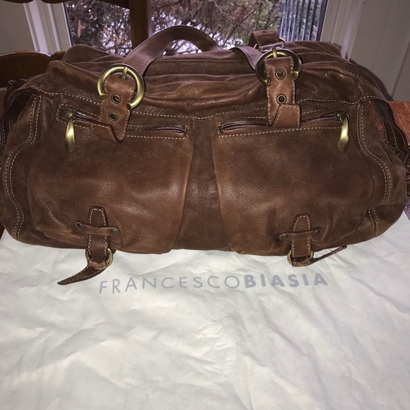Francesco Biasia brown leather purse